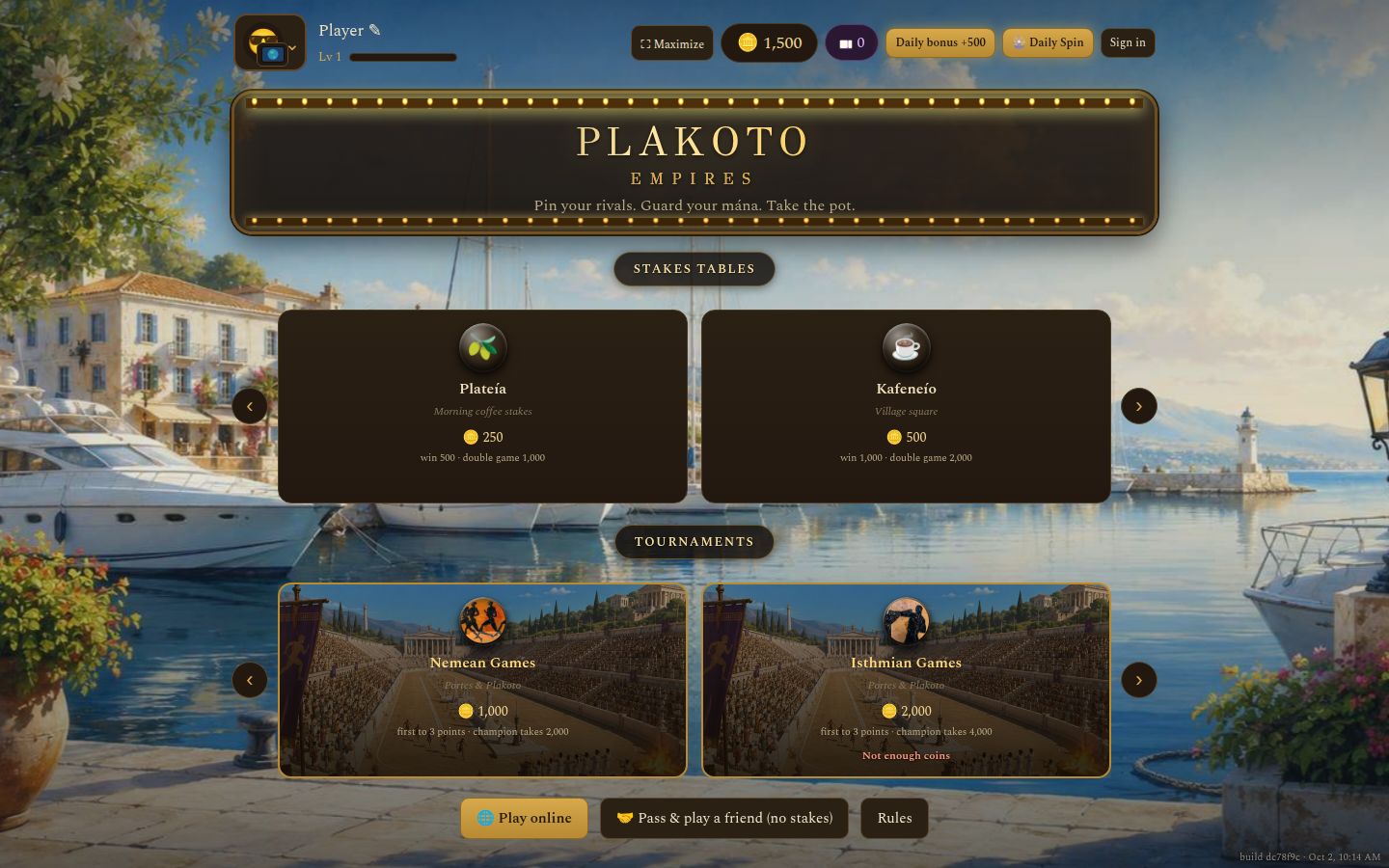 Plakoto Empires