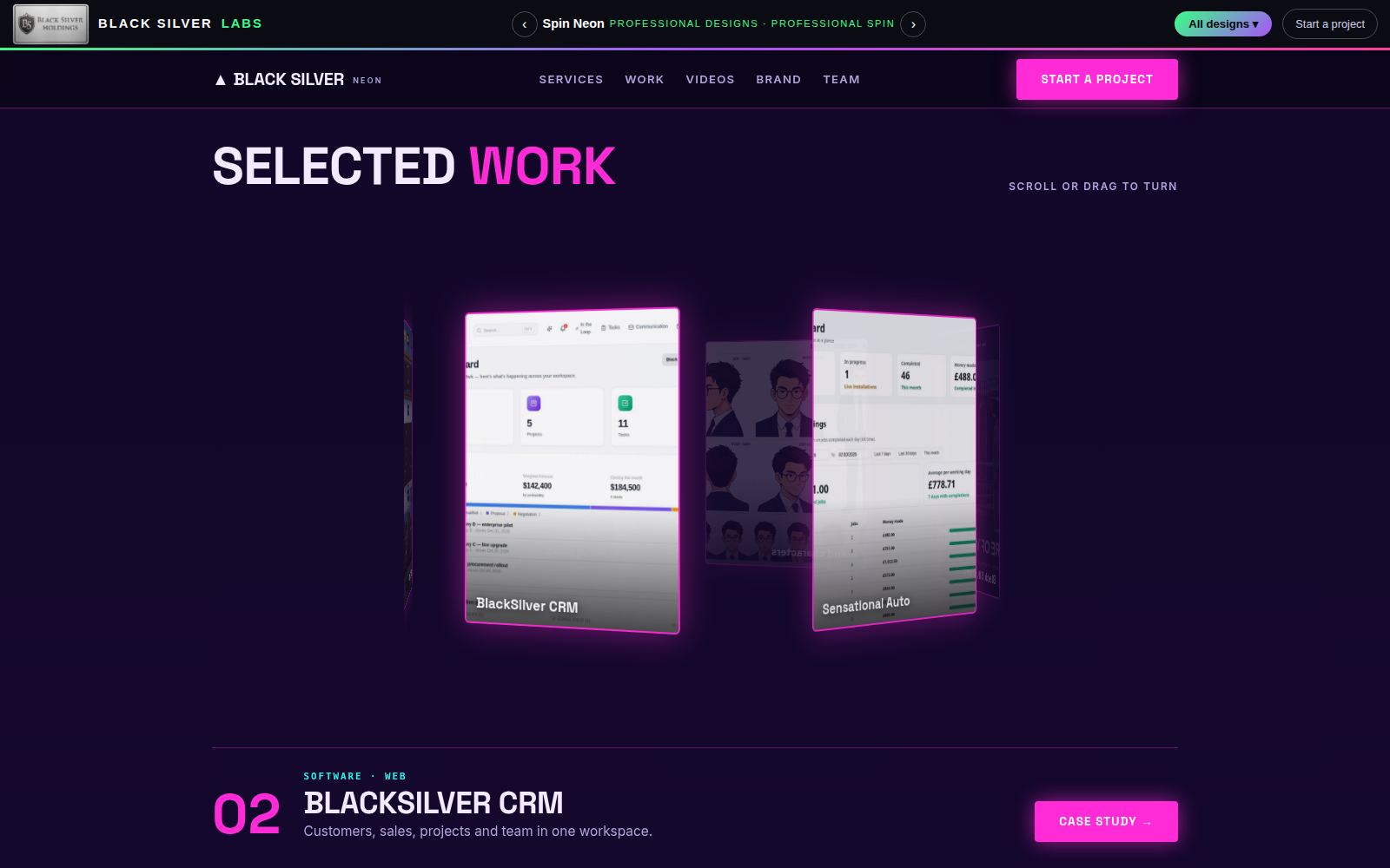 Spin Neon design preview